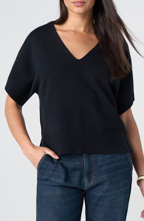 V-Neck Dolman Pullover