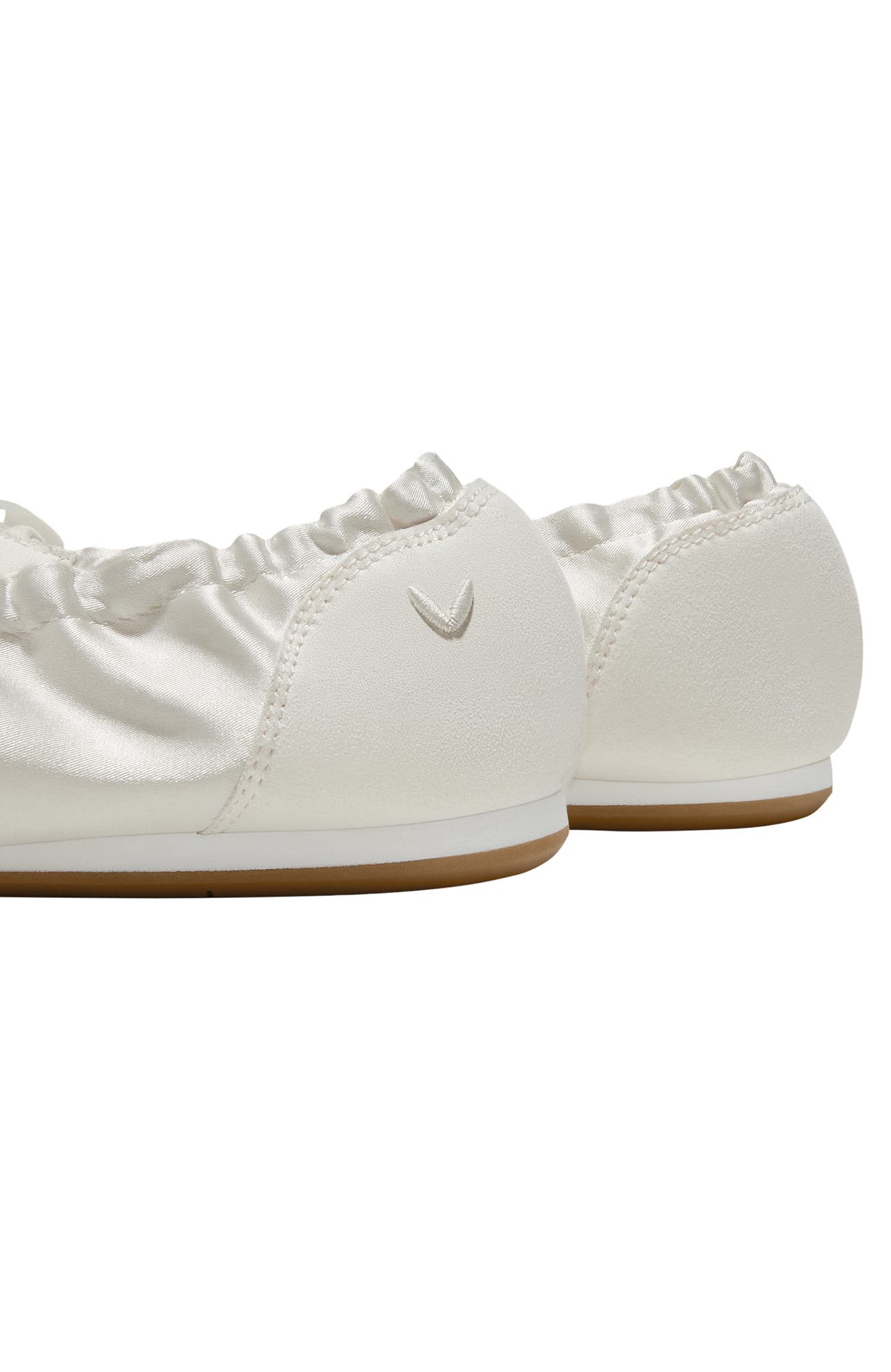 Yanka Round-Toe Satin Sneakerina, Alternate, color, Light Gold