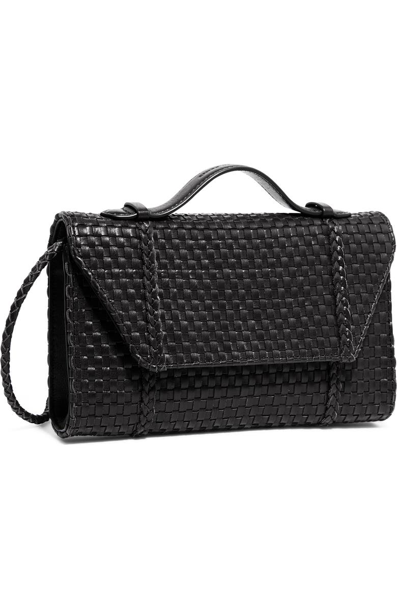 AIMEE Chelsea Woven Lether Convertible Clutch, Alternate, color,
