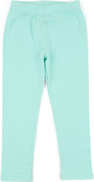 Leveret Girls Cotton Leggings, Solid Colors