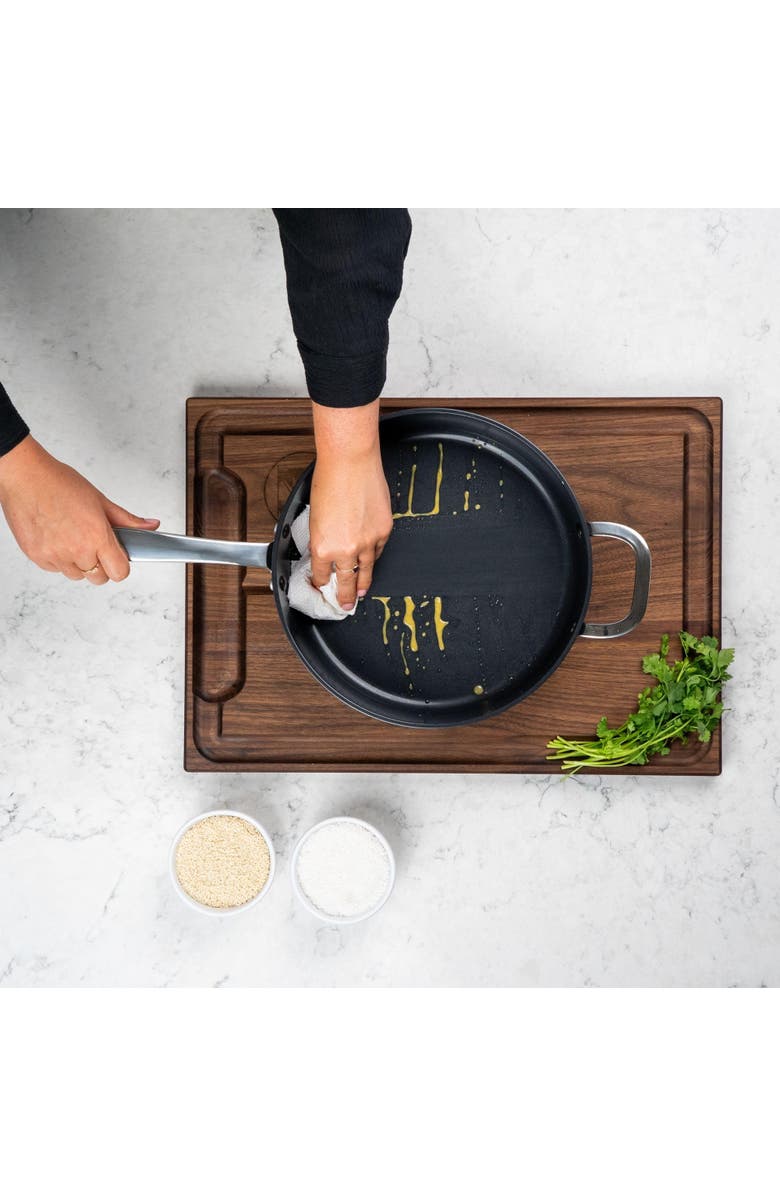 Alva Maestro Nonstick Stainless Steel Frying Pan with Lid, Alternate, color, 11 Inch