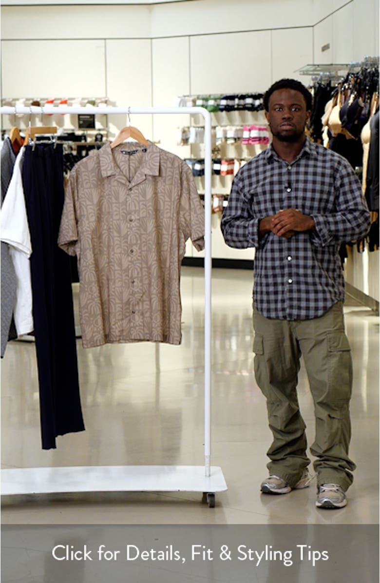 Desert Sun Short Sleeve Cotton Blend Button-Up Shirt, sales video thumbnail