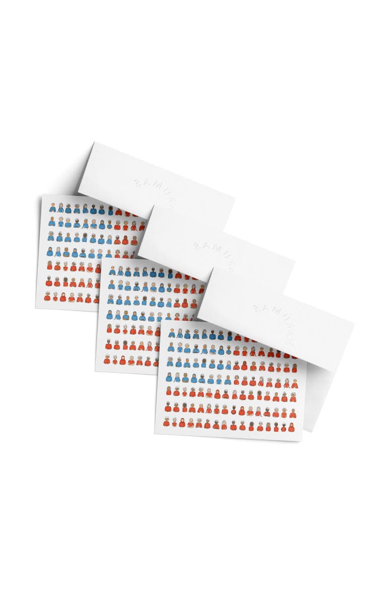 Flag Greeting Card Pack (3ct) "USA People Flag", Main, color, Multi-Pack