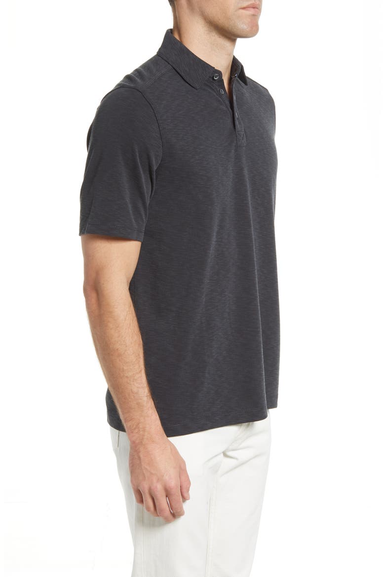 Slub Modal Blend Polo, Alternate, color, BLACK