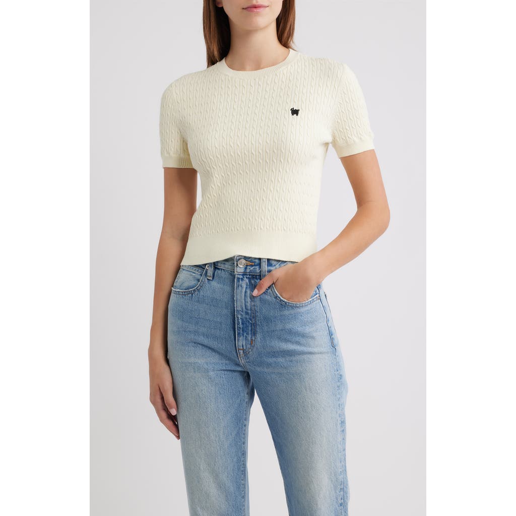 Rowing Blazers Sheep Cotton Cable Sweater In Neutral