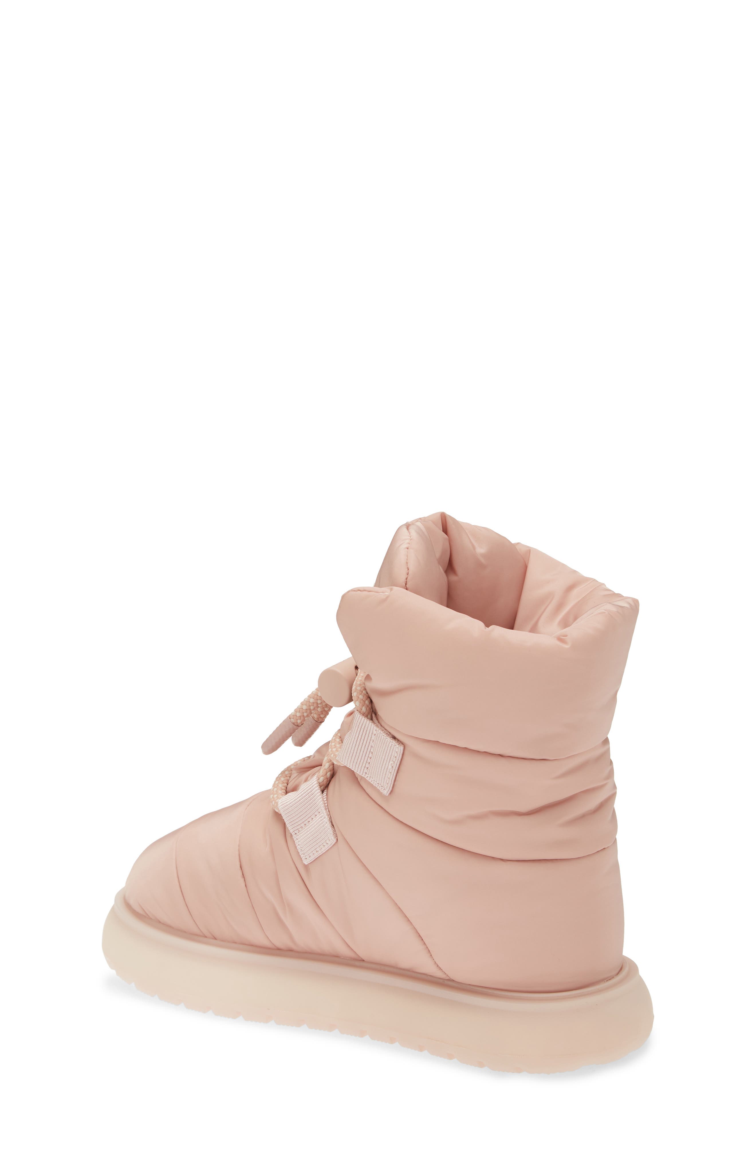 Moncler Gaia Pull Snow Boot, Alternate, color, Misty Rose