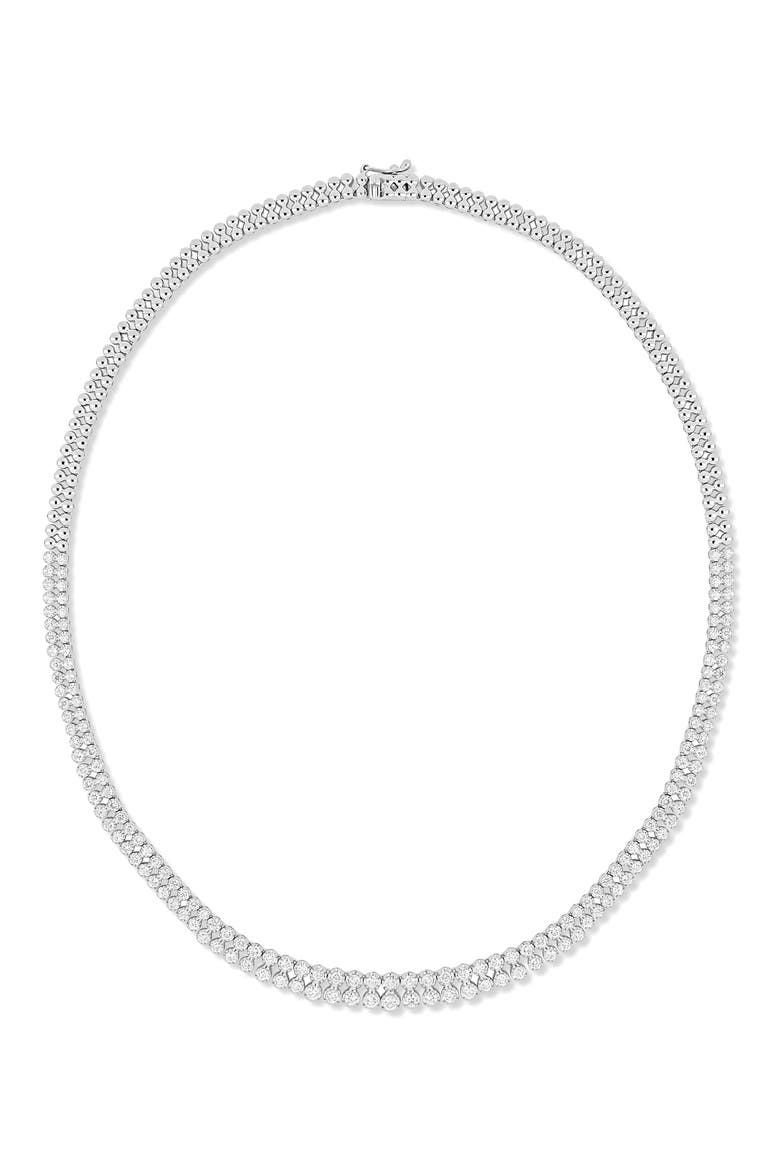 Audrey Diamond Tennis Necklace (Online Trunk Show), Main, color, 18K WHITE GOLD/ DIAMOND