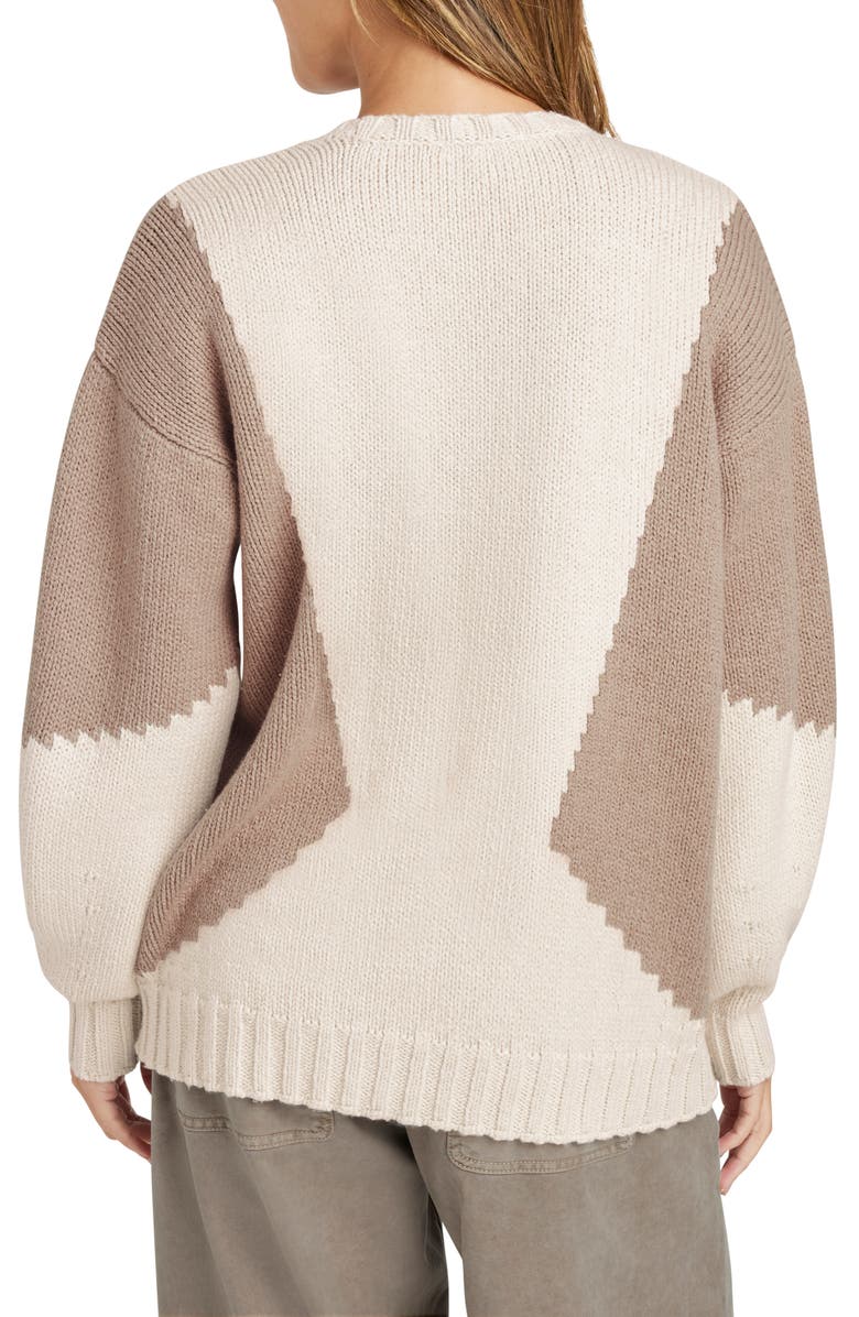 Splendid Camden Colorblock Cotton Crewneck Sweater, Alternate, color,