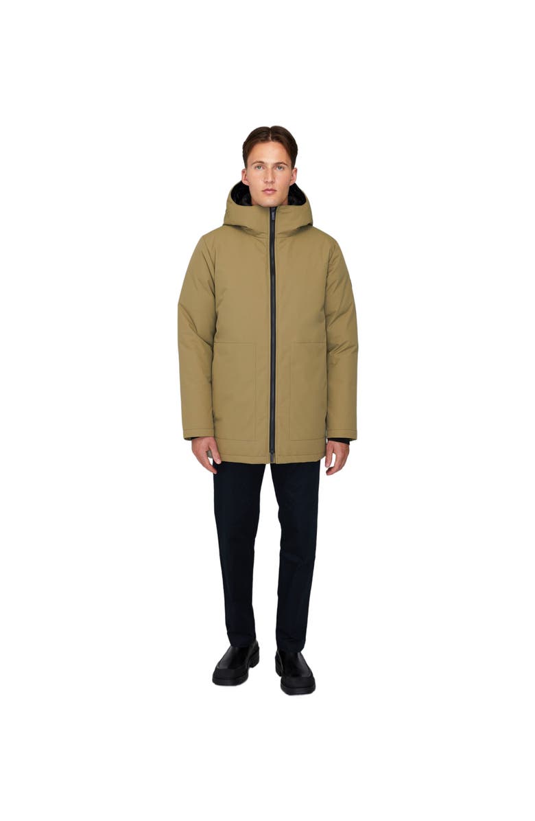 Quartz Co. JULES | Hooded Down Winter Jacket, Alternate, color, Khaki