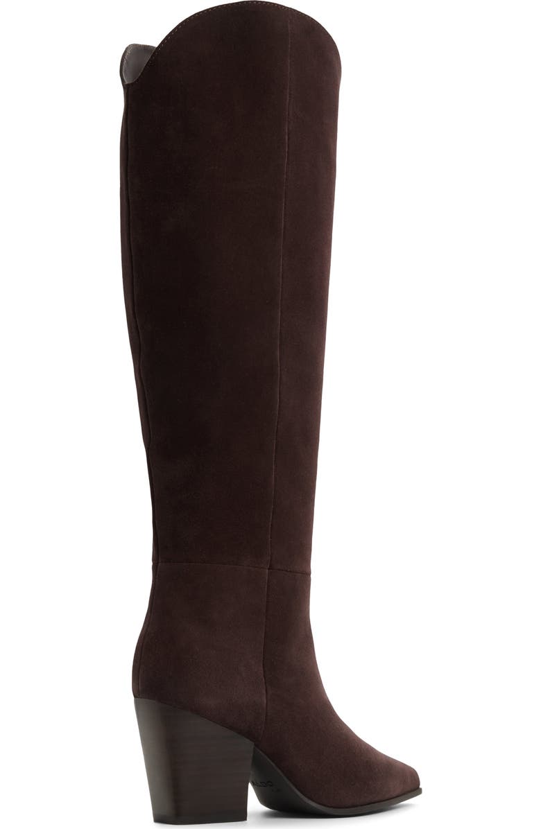 ALDO Kaely Knee High Boot, Alternate, color, Dark Brown