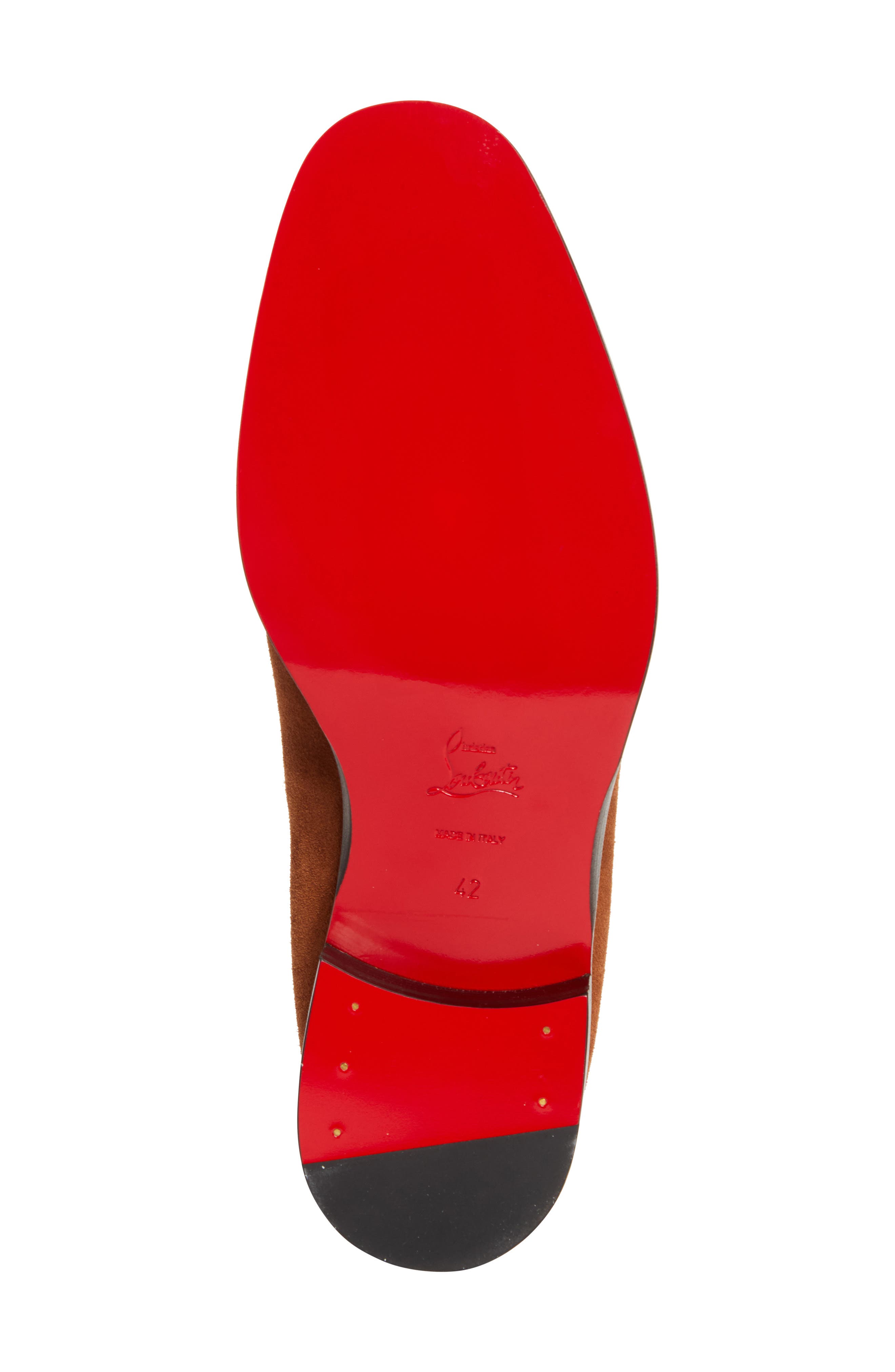 Christian Louboutin Chambelimoc Flat Loafer, Alternate, color, Cuir