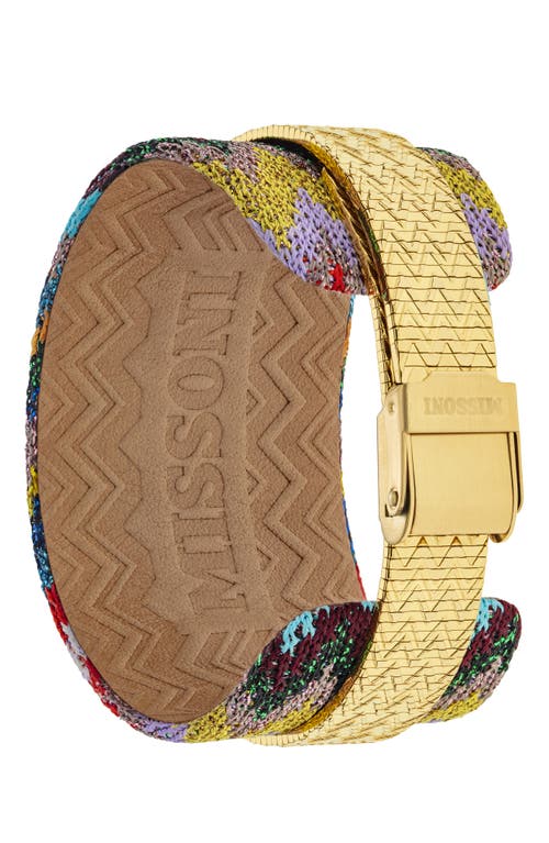 Missoni M1 Bracelet Watch, 29mm In Ip Champagne