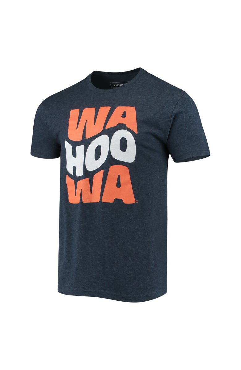 HOMEFIELD Men's Homefield Heathered Navy Virginia Cavaliers Vintage Team Logo T-Shirt, Alternate, color,