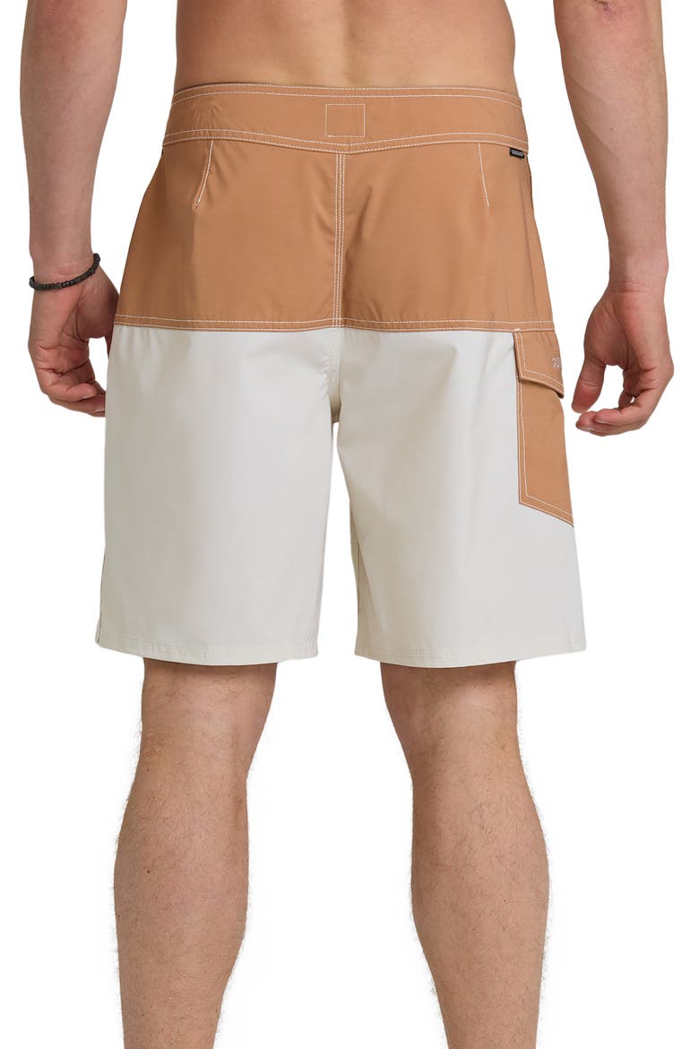 Original Blocked 19" Board Shorts, Alternate, color, BONE WHITE