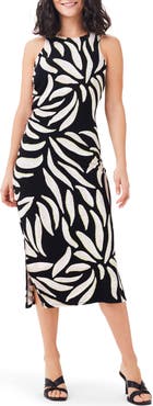 NIC+ZOE Breezy Leaves Midi Dress