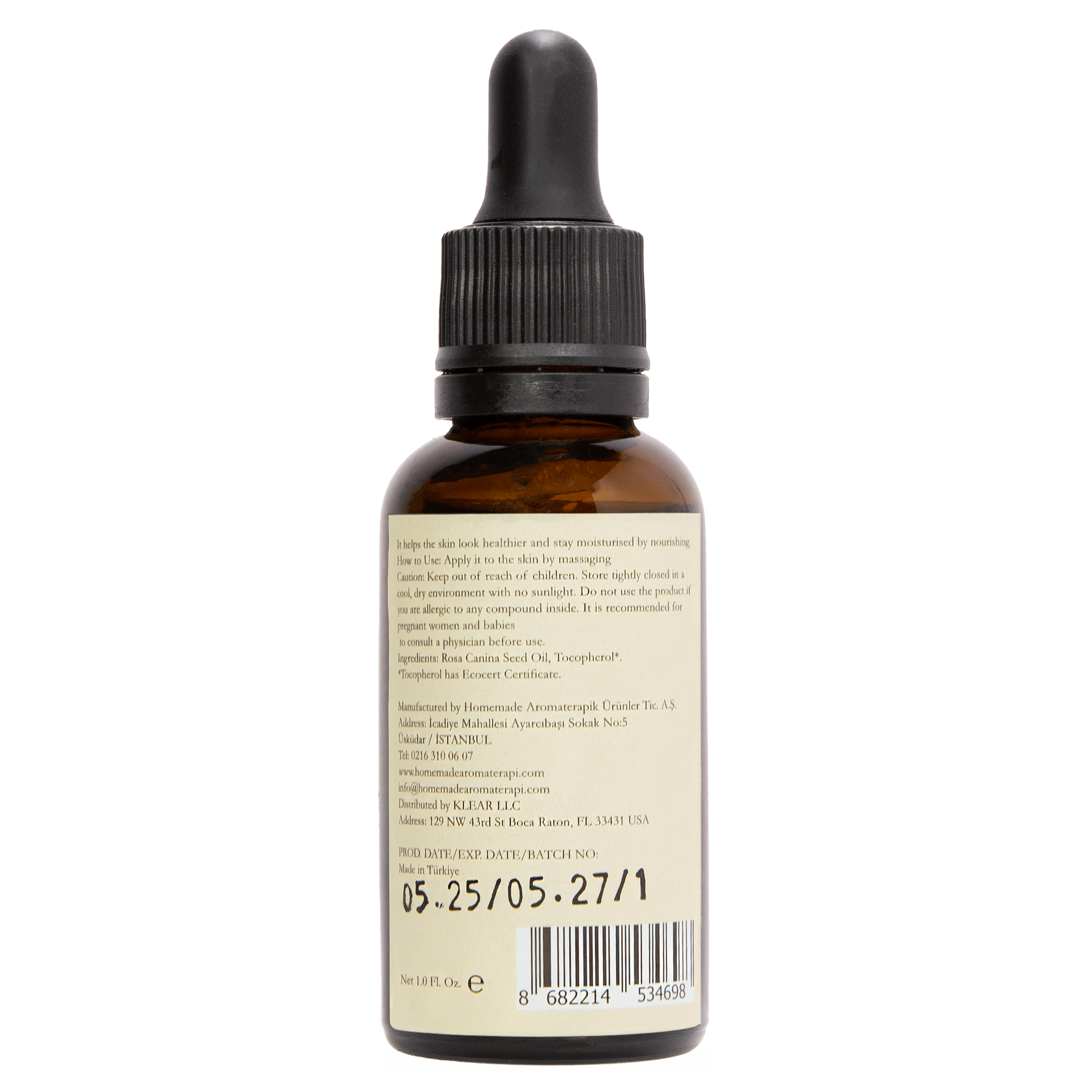 HOMEMADE AROMATERAPI Pure Cold Pressed Nourishing Rosehip Oil | Nordstrom