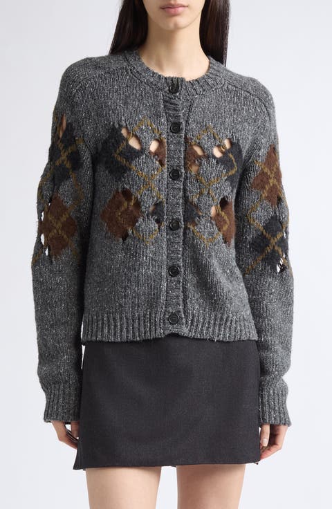 Colson Argyle Wool Blend Cardigan