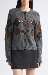 Kallmeyer Colson Argyle Wool Blend Cardigan