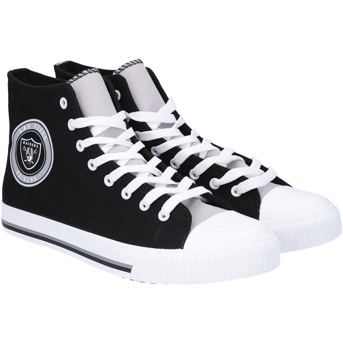 FOCO Men's FOCO Las Vegas Raiders High Top Canvas Sneakers, Alternate, color, 