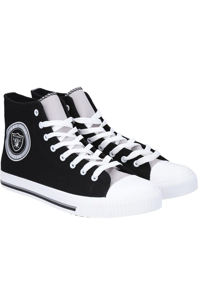 FOCO Men's FOCO Las Vegas Raiders High Top Canvas Sneakers, Alternate, color,