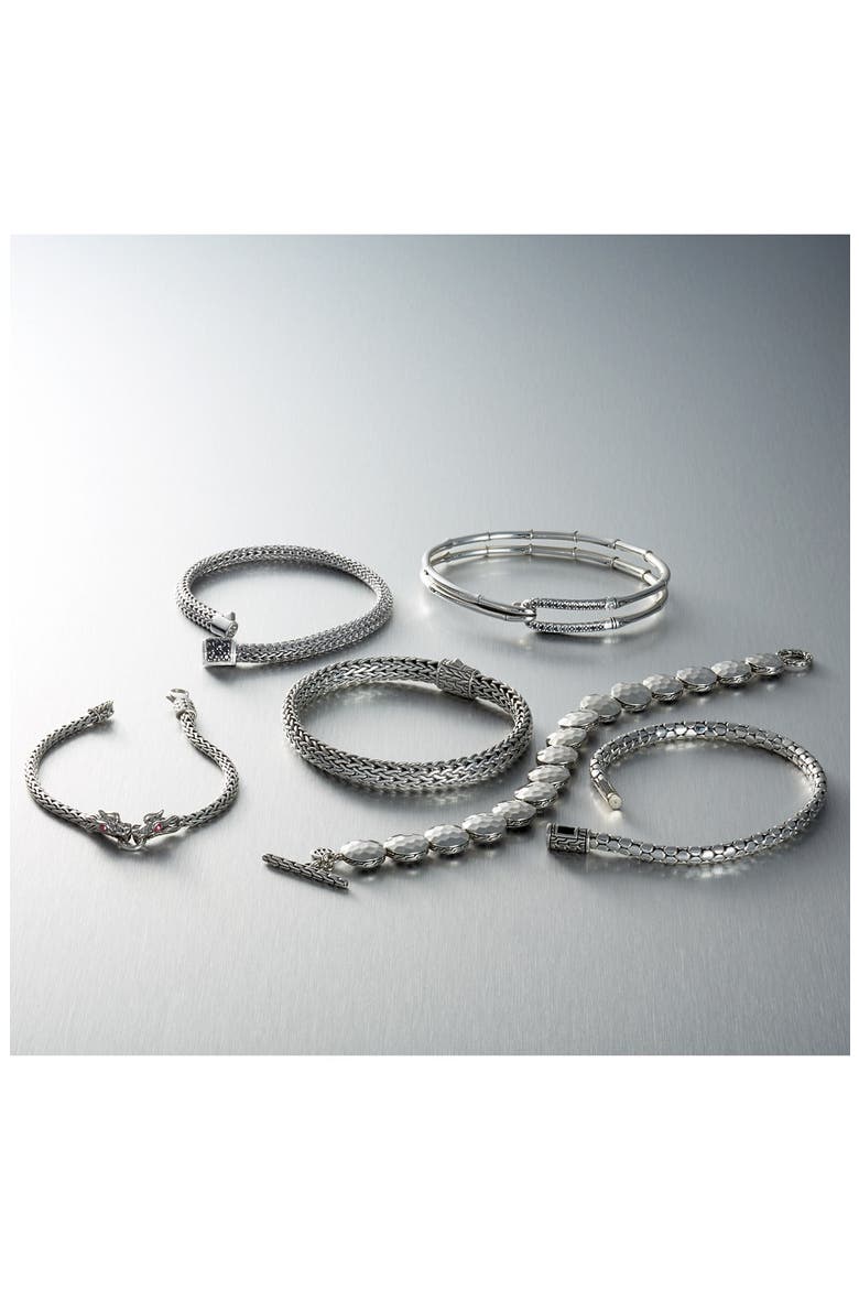 Dot 4.5mm Bracelet, Alternate, color, SILVER