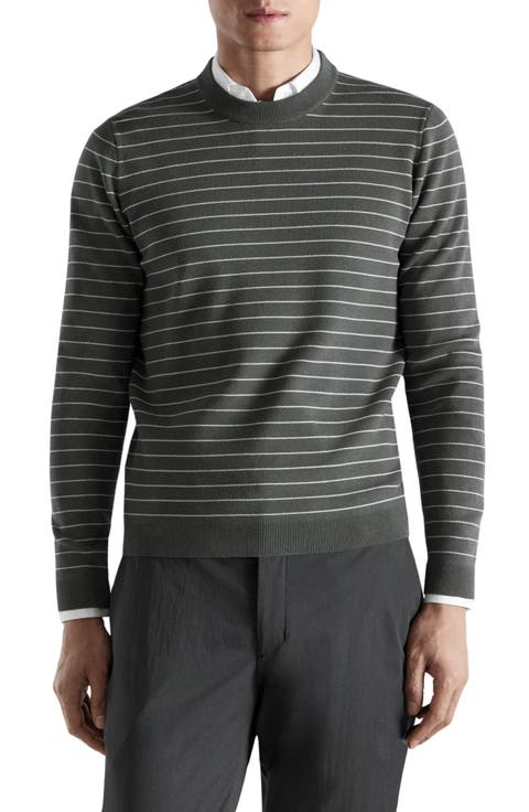 Comfort Stretch Stripe Jersey Sweater