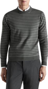 MANGO Comfort Stretch Stripe Jersey Sweater