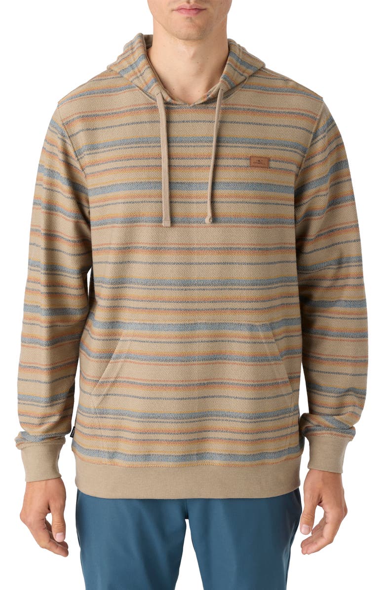 O'Neill Bavaro Stripe Pullover Hoodie, Main, color,