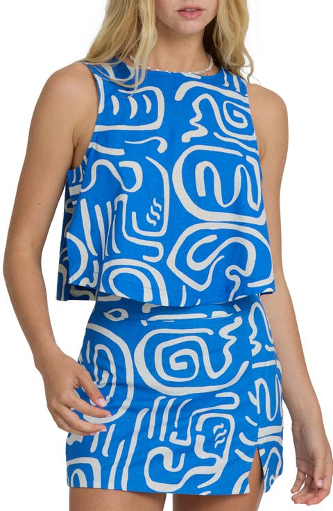 So Breezy Sleeveless Cotton & Linen Top