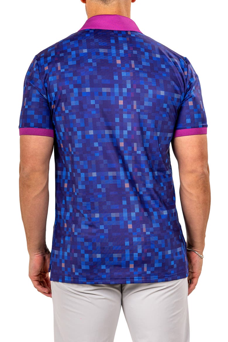 Martyr0015 Print Golf Polo, Alternate, color, BLUE