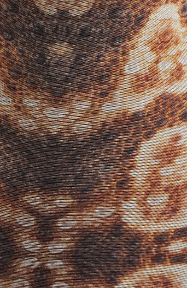 Feners Caracola Asymmetric Body-Con Minidress, Alternate, color, Miel