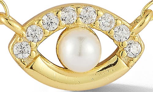 Sphera Milano Evil Eye Pendant Necklace In Gold