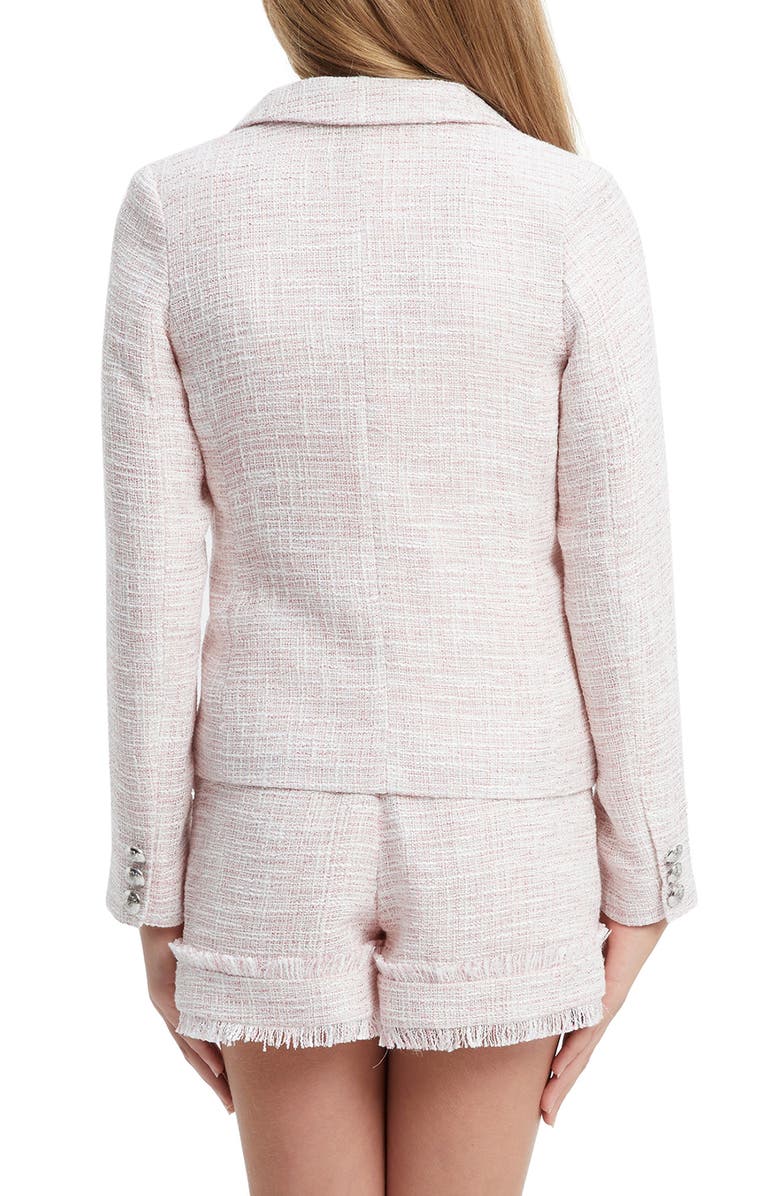 Bardot Junior Kids' Gamela Bouclé Metallic Blazer, Alternate, color, 