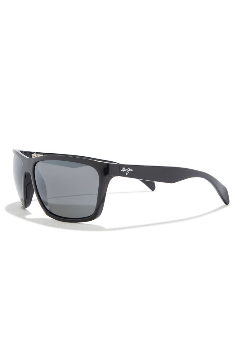 59mm Core Polarized Square Sunglasses, Alternate, color, BLACK BLACK GREY