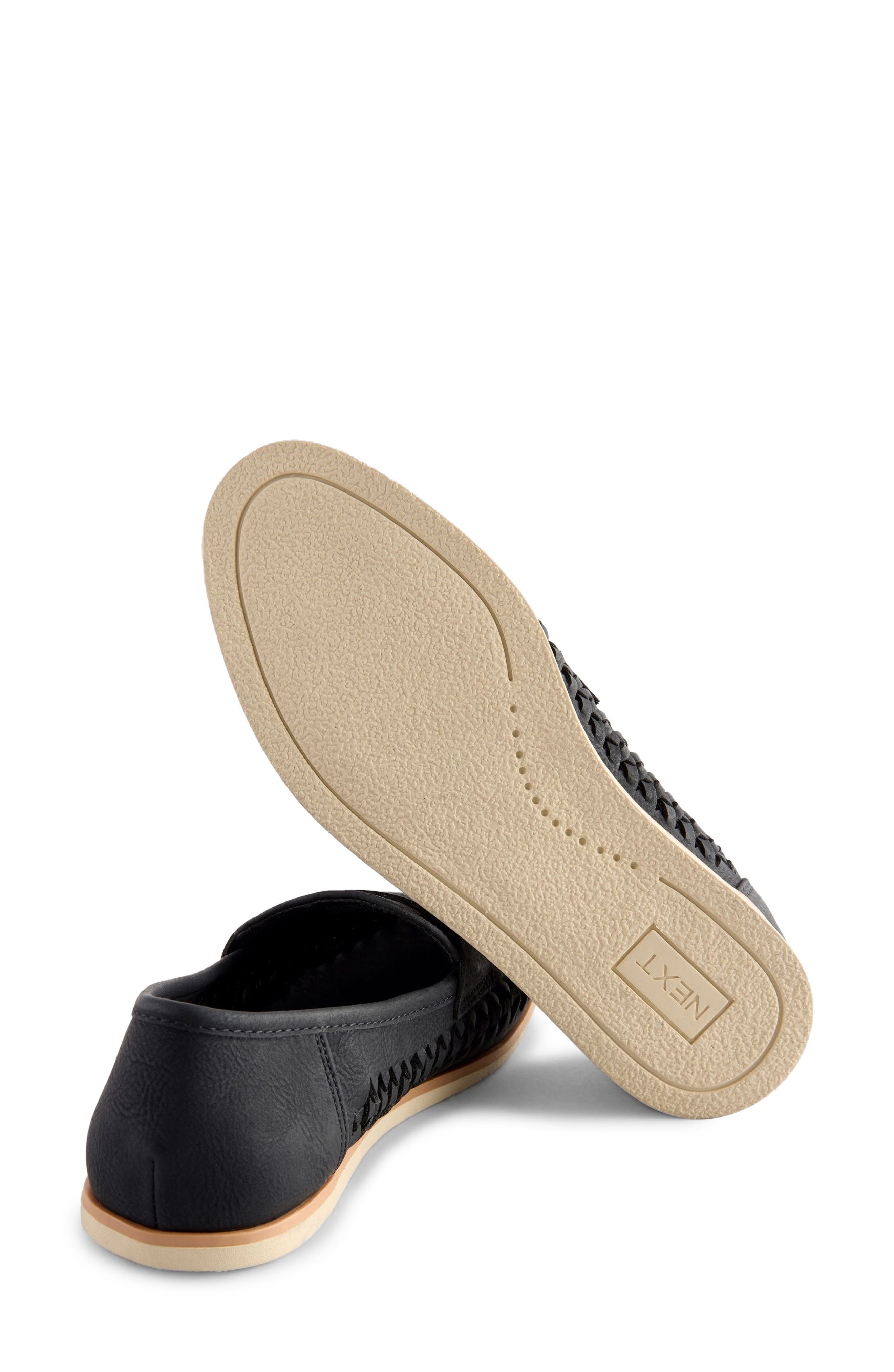 NEXT Kids' Woven Penny Loafer, Alternate, color, Black