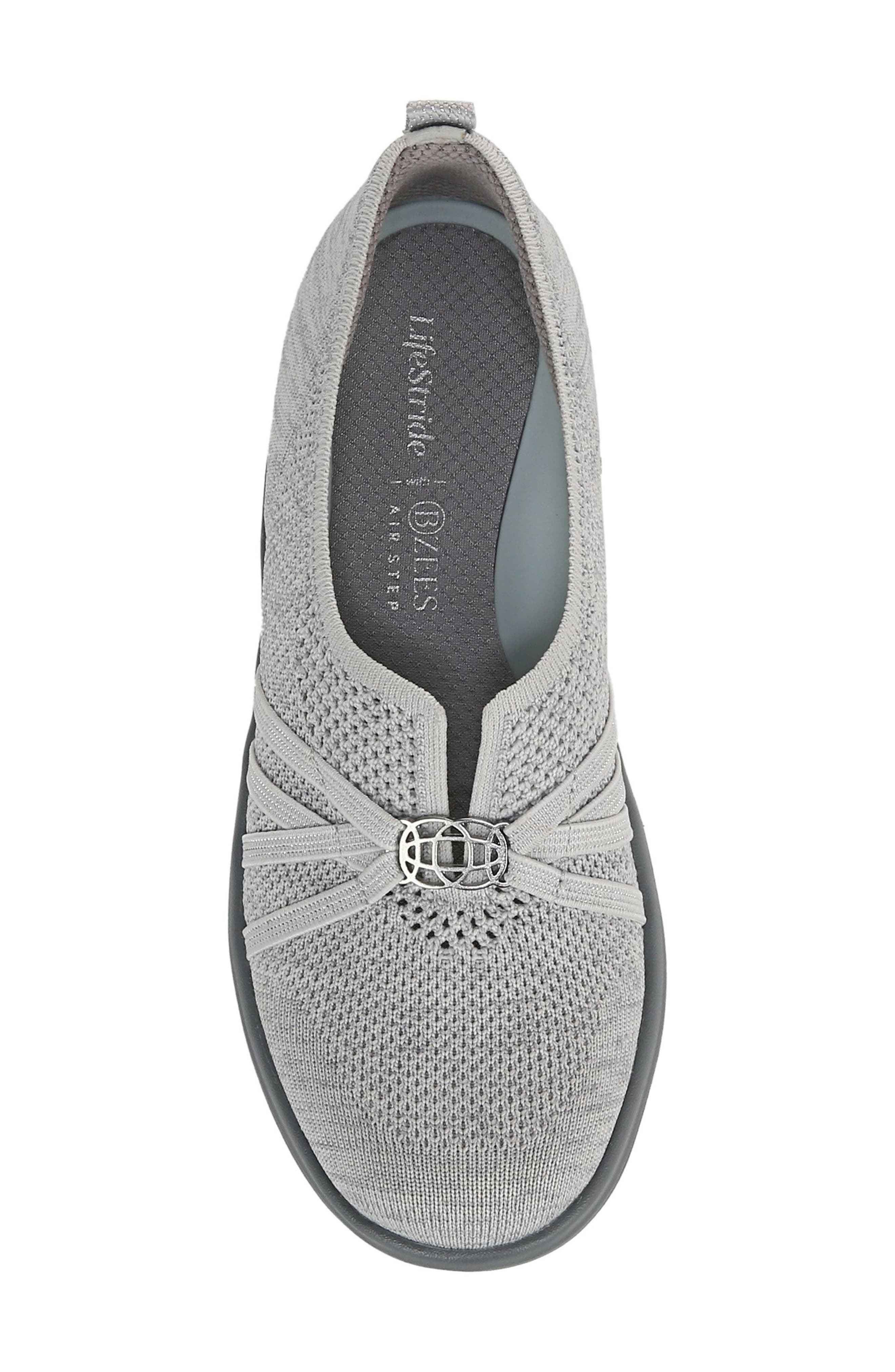 Niche Knit Slip-On Sneaker - Wide Width Available, Alternate, color, GREY KNIT