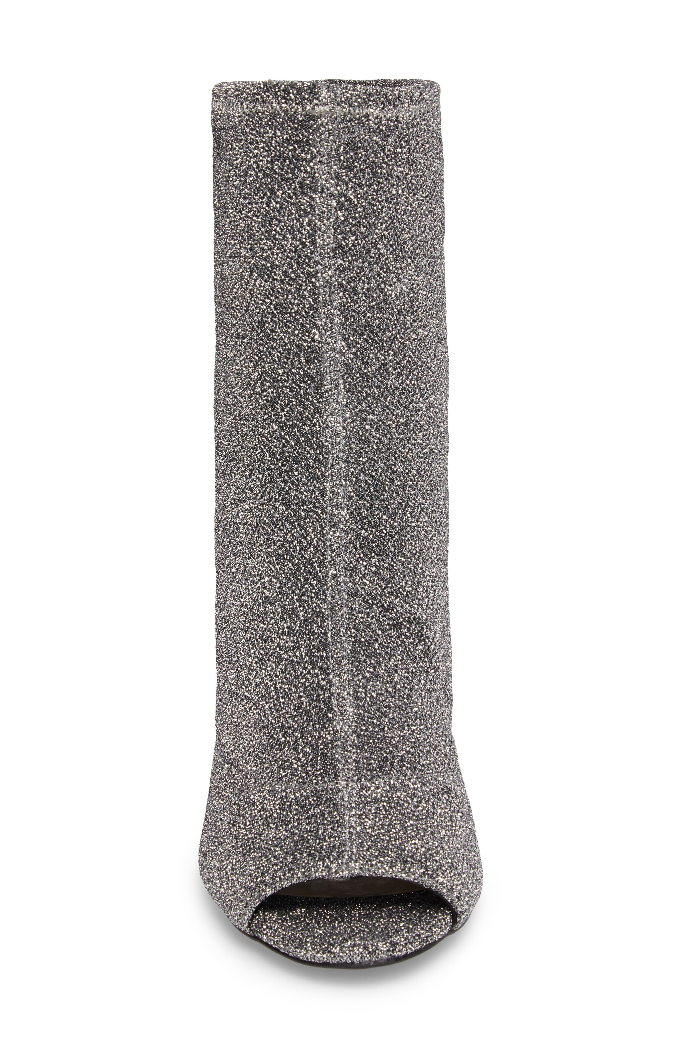 Elara Open-Toe Bootie, Alternate, color, GUNMETAL