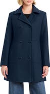 Kate Spade New York Double Breasted Wool Blend A-Line Coat