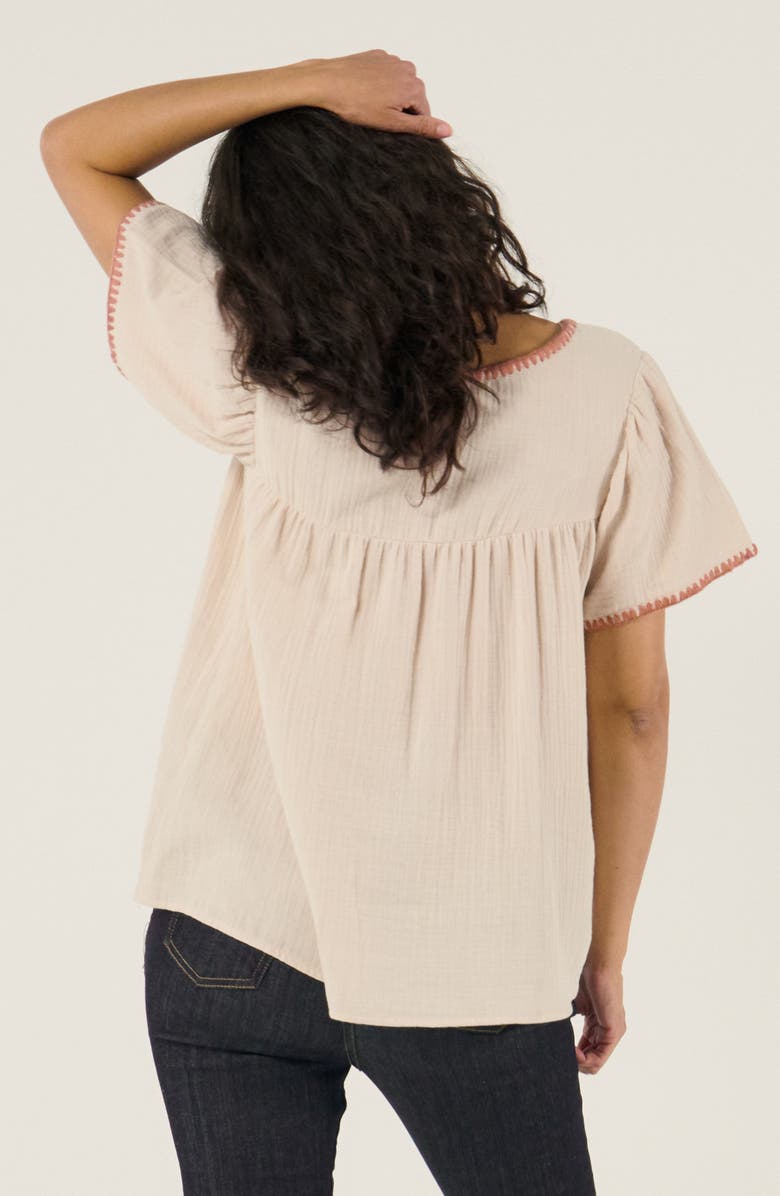 Cache Coeur Maternity and Nursing Blouse Soraya, Alternate, color, Beige