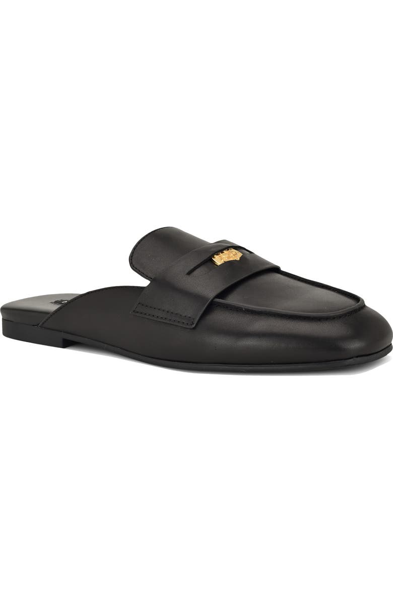 Nine West Evans Penny Loafer Mule, Main, color, Black