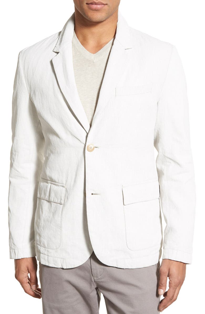James Perse Linen Blend Unconstructed Sport Coat, Main, color, 