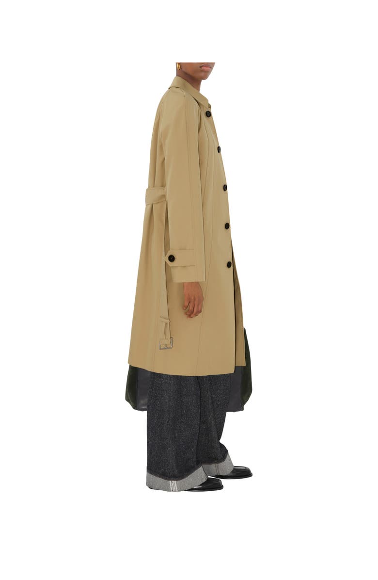 Burberry Long Cotton Twill Car Coat, Alternate, color, 