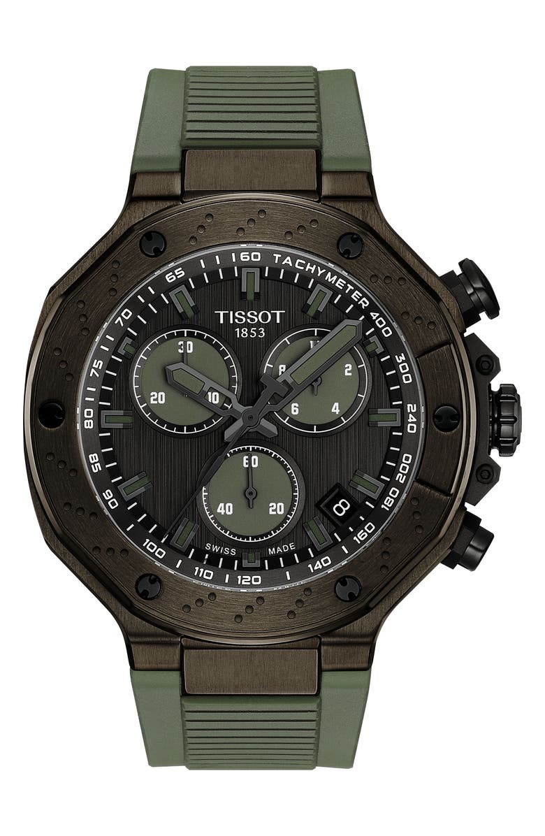 Tissot T-Race Chronograph Watch, 45mm, Main, color, Grey