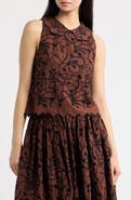 LOVE THE LABEL Lielle Embroidered Eyelet Cotton Top