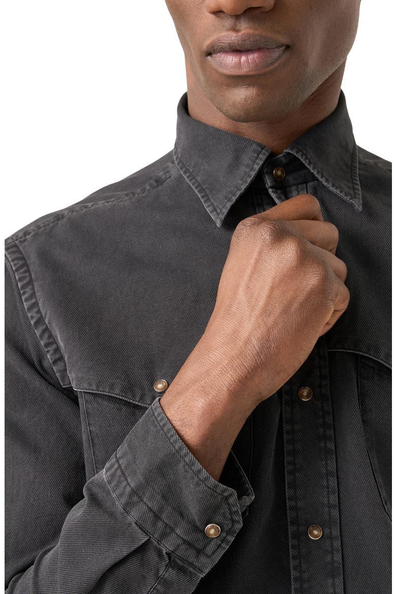 Indigo Western Shirt, Alternate, color, BLACK