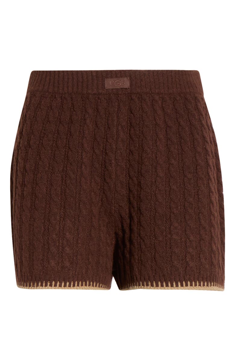 UGG<sup>®</sup> Azriel Cable Sweater Shorts, Alternate, color, Cola