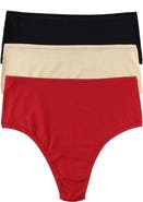 Hanky Panky Play Assorted 3-Pack High Waist Thongs