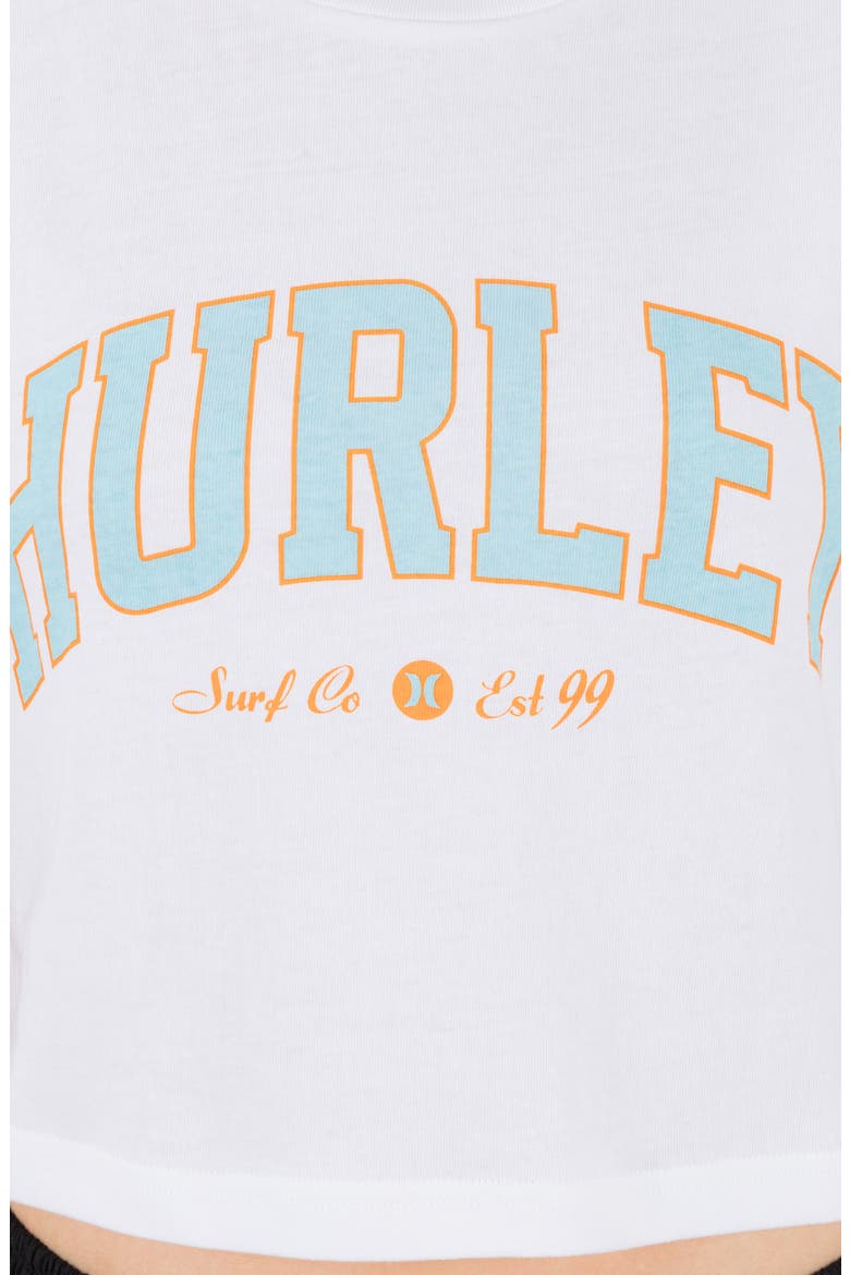 Surf Hooky Boxy Cropped Graphic Tee, Alternate, color, WHITE