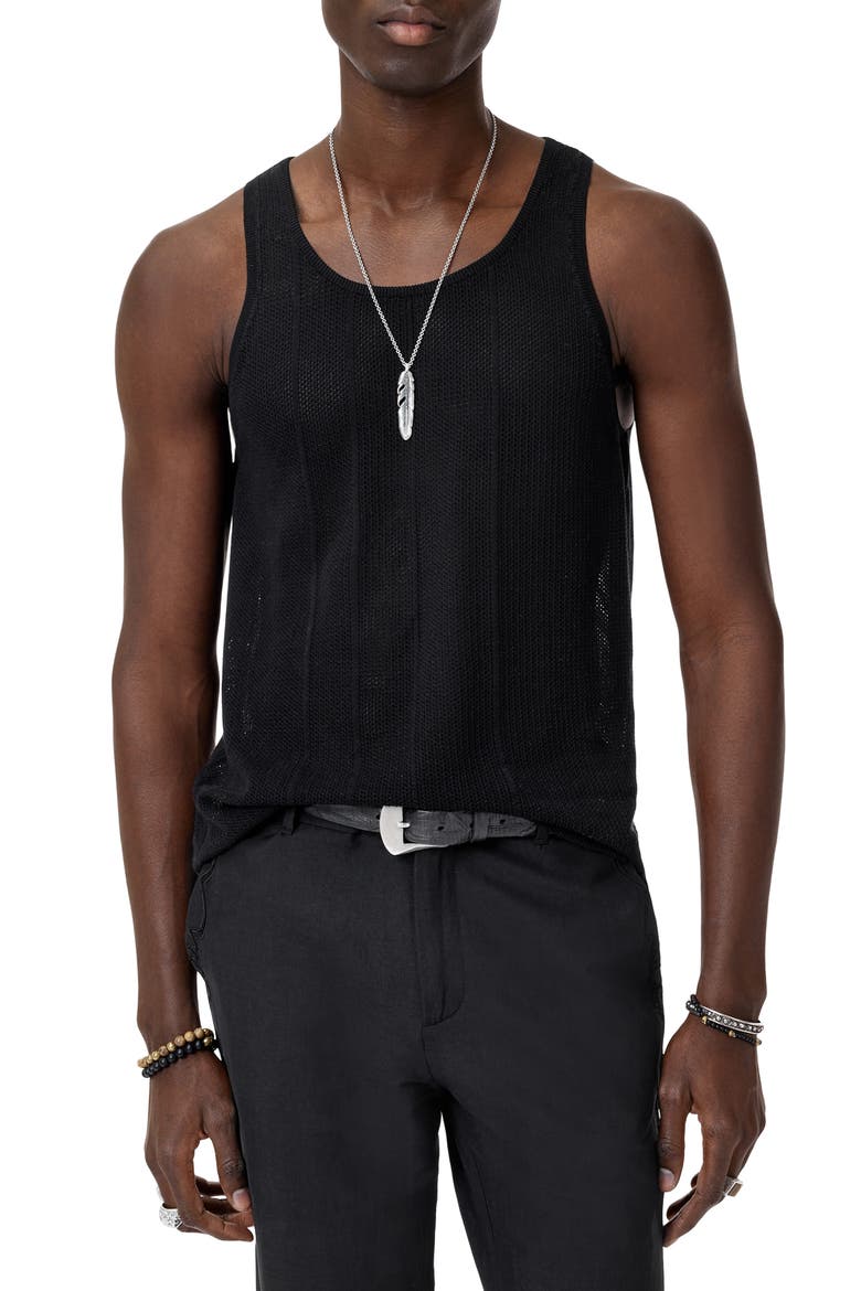 Ruiz Summer Sweater Tank, Main, color, BLACK