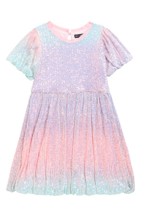 Kids' Bubble Sequin Party Dress (Little Kid)